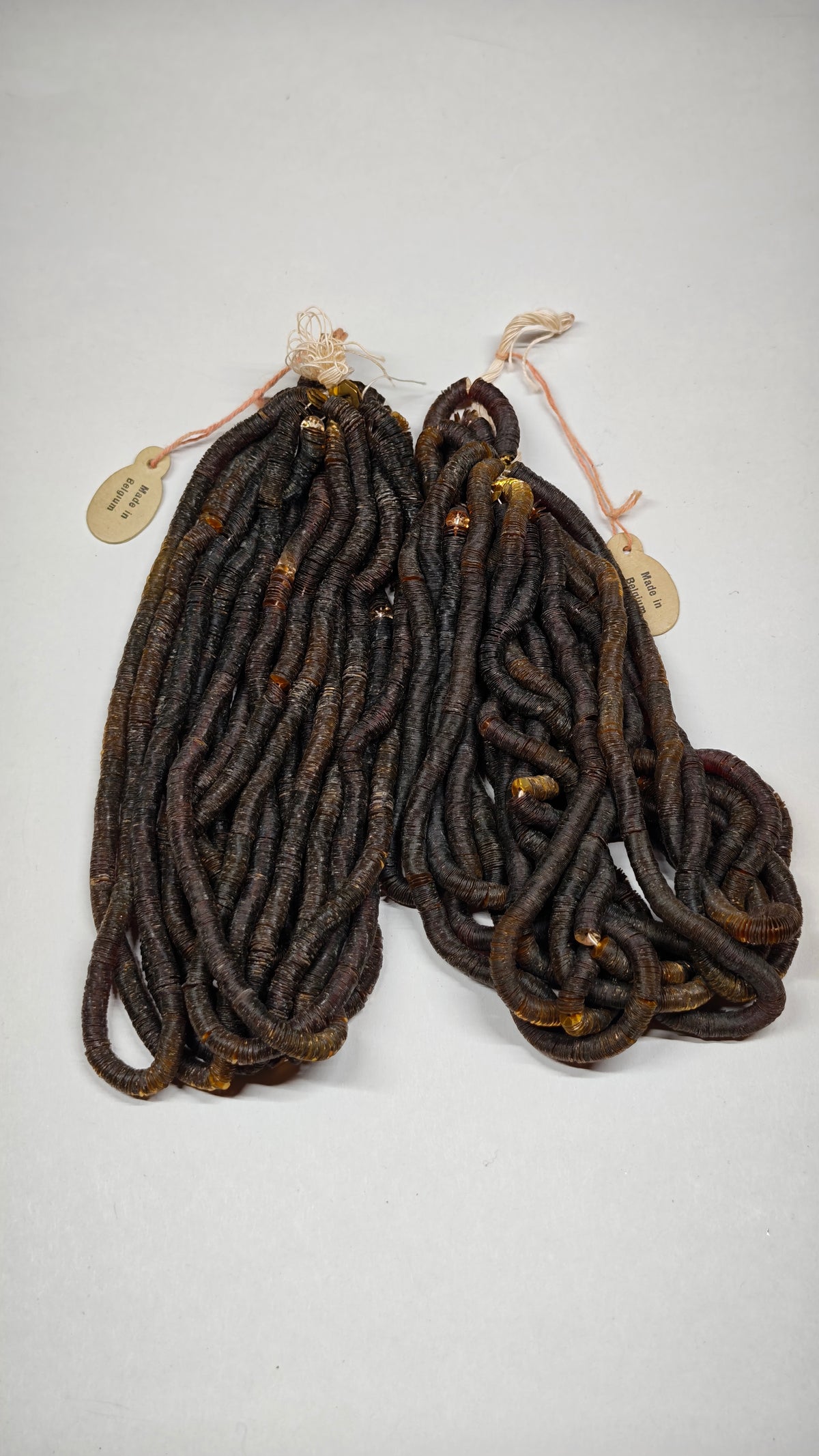5mm bronze and amber cuvettes with Made in Belgium tag