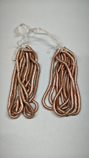 Rose copper real metal sequins, Norman Hartnell archive