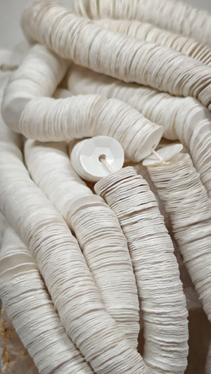 5mm matte white vintage cup sequins and flat sequins