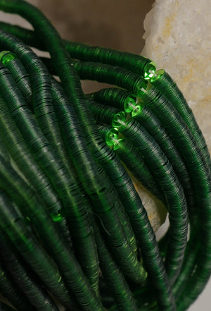 Metallic Cold Green French Sequins 3mm