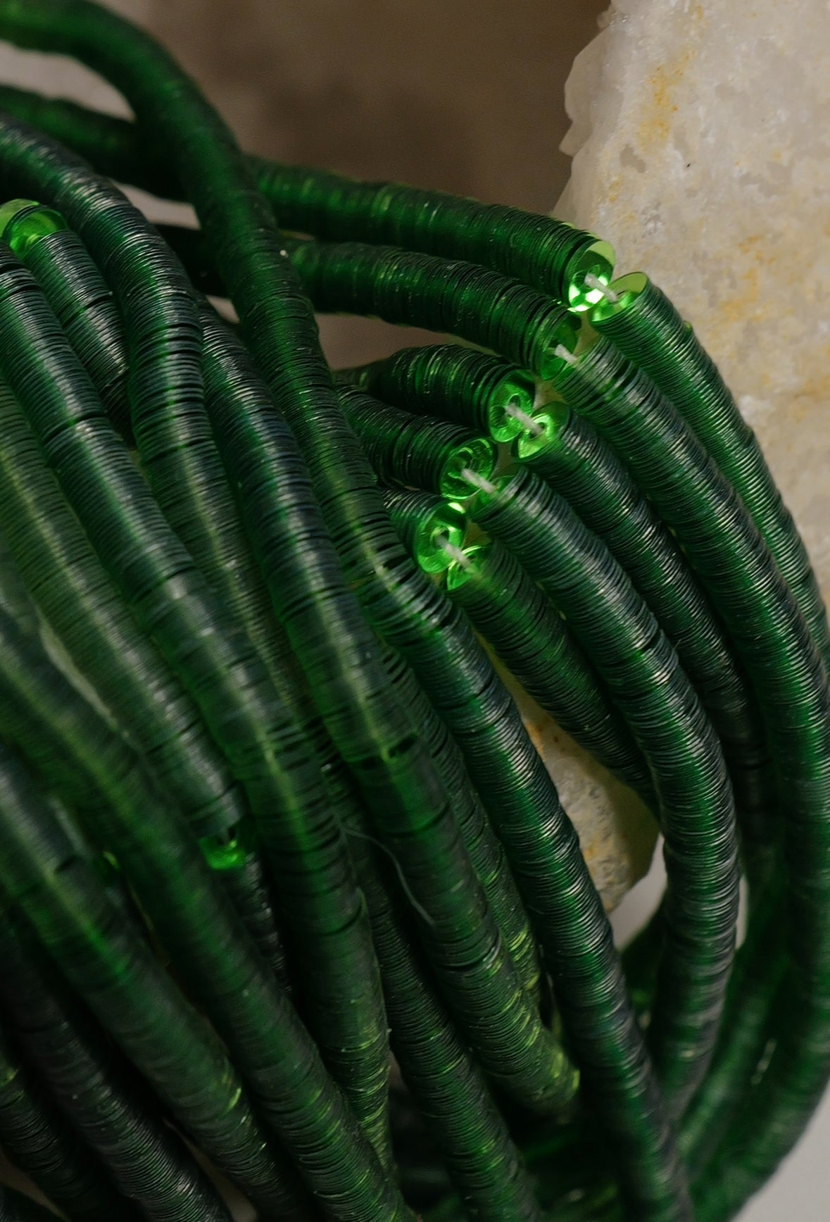 Metallic Cold Green French Sequins 3mm