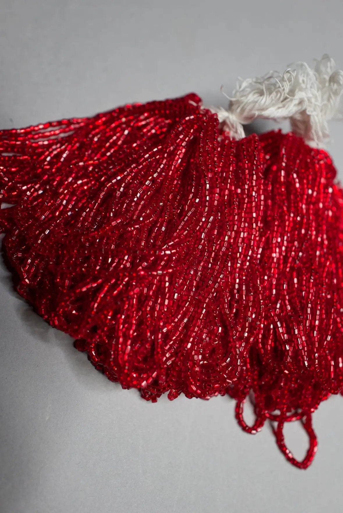 red vintage glass beads | Antique Seed Beads
