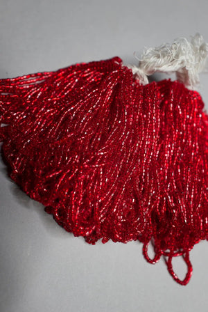 red vintage glass beads | Antique Seed Beads