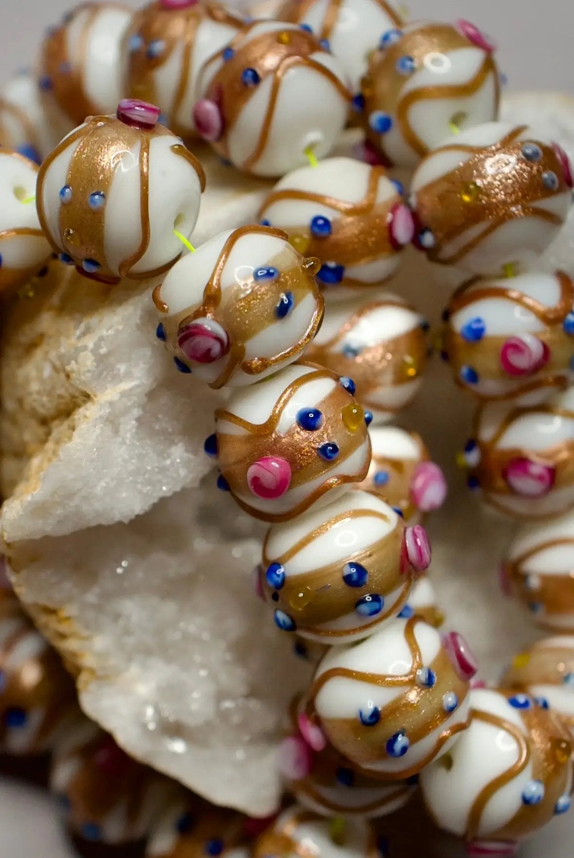 Vintage Venetian Murano Glass Beads