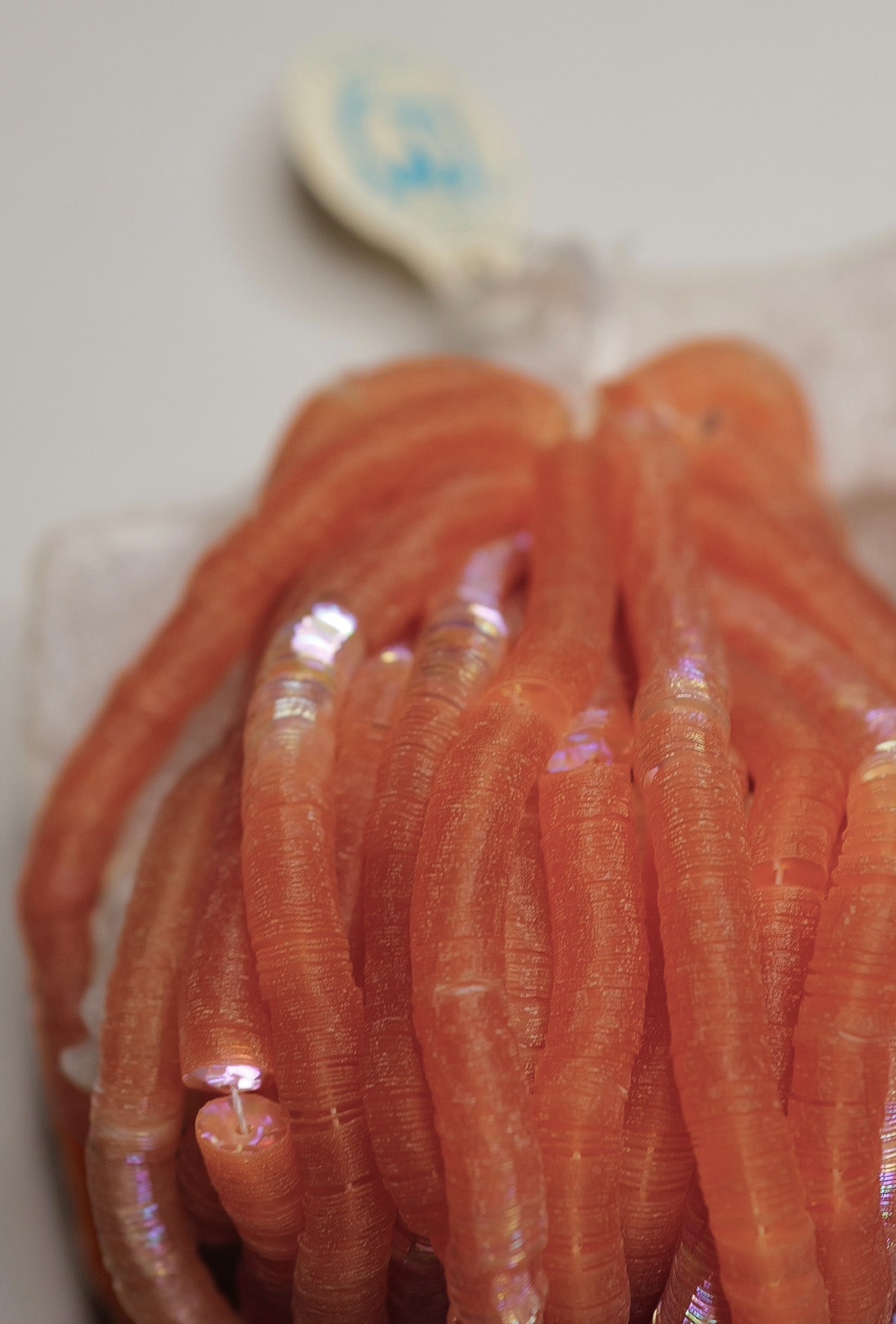 Iridescent Light Orange French Cuvettes 5mm