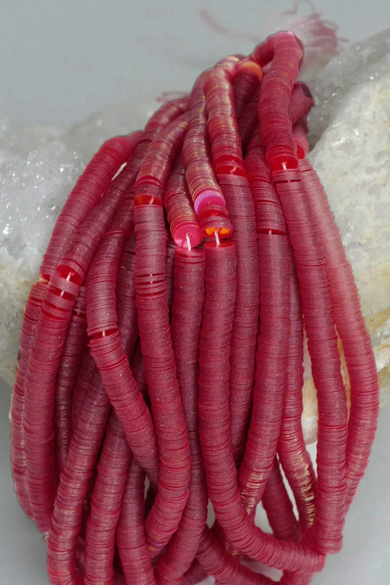 4mm Iridescent Maroon Sequins