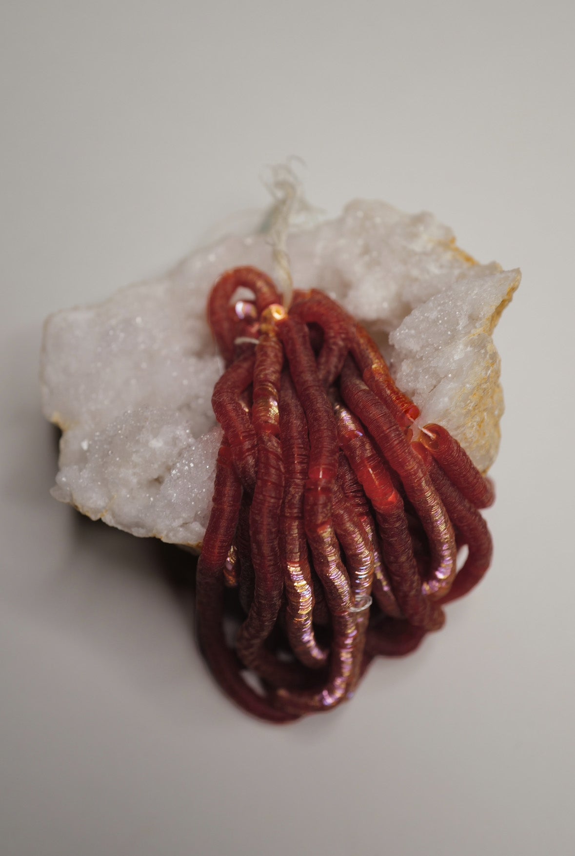 Iridescent Dark Orange French Cuvettes 5mm