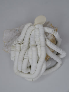 8mm White Porcelain Sequins