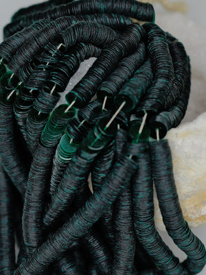 6mm Emerald Green Sequins - Norman Hartnell Archive