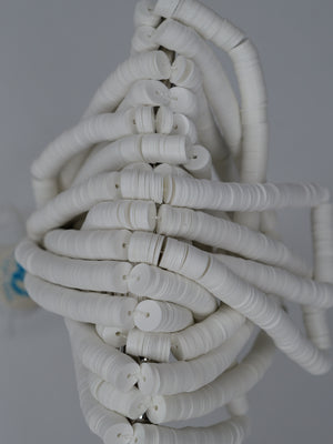 5mm White Porcelain Sequins