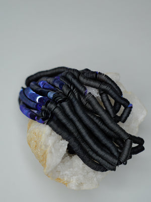 6mm Violet Blue Metallic Sequins - Norman Hartnell Archive