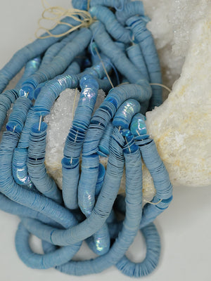 5mm Denim Blue Iris Cuvettes - Norman Hartnell Archive
