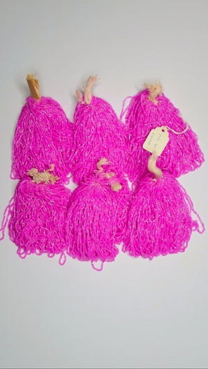 Fuchsia Pink Beads - Norman Hartnell Archive