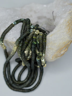 4mm Green Metallic Cuvettes - Norman Hartnell Archive