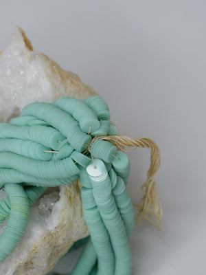 6mm Pastel Mint Green Sequins - Norman Hartnell Archive