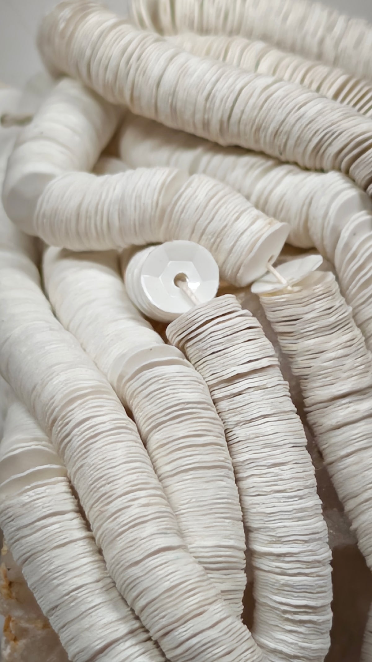 5mm matte white vintage cup sequins and flat sequins
