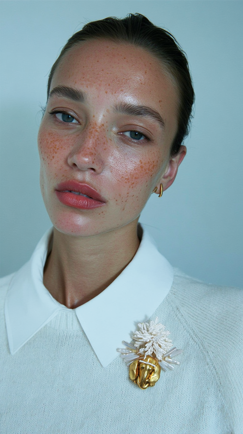 Elephant Brooch - Joseff of Hollywood Cast // Natural Pearls