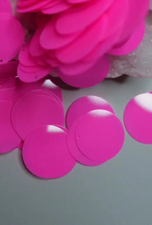 Pink 24mm Sequins