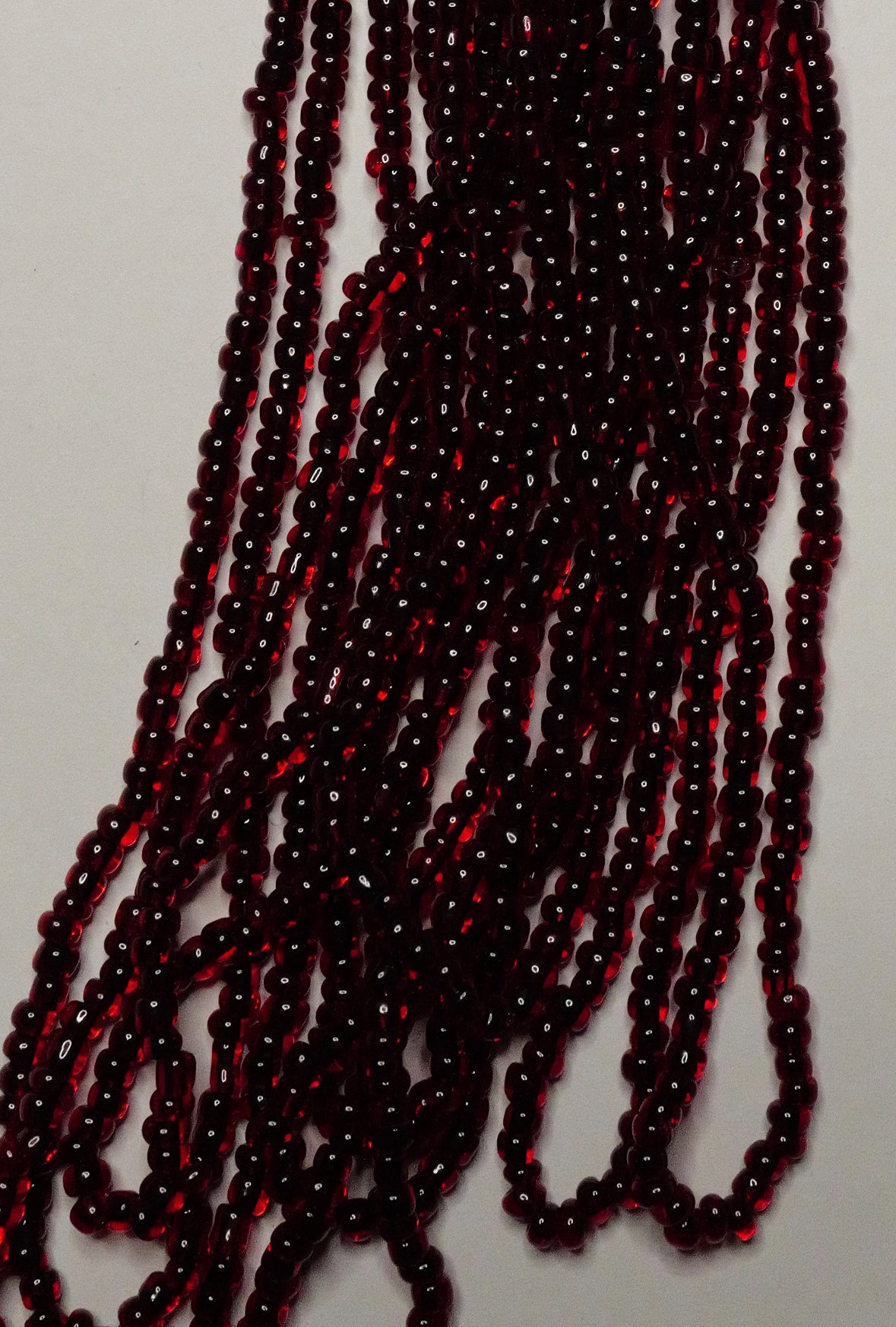 Burgundy Red Vintage Beads