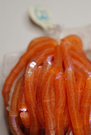 Iridescent Light Orange French Cuvettes 5mm