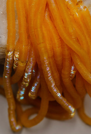 Iridescent Orange French Cuvetts 3mm