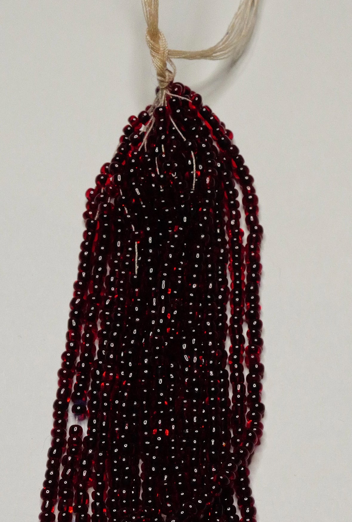 Burgundy Red Vintage Beads