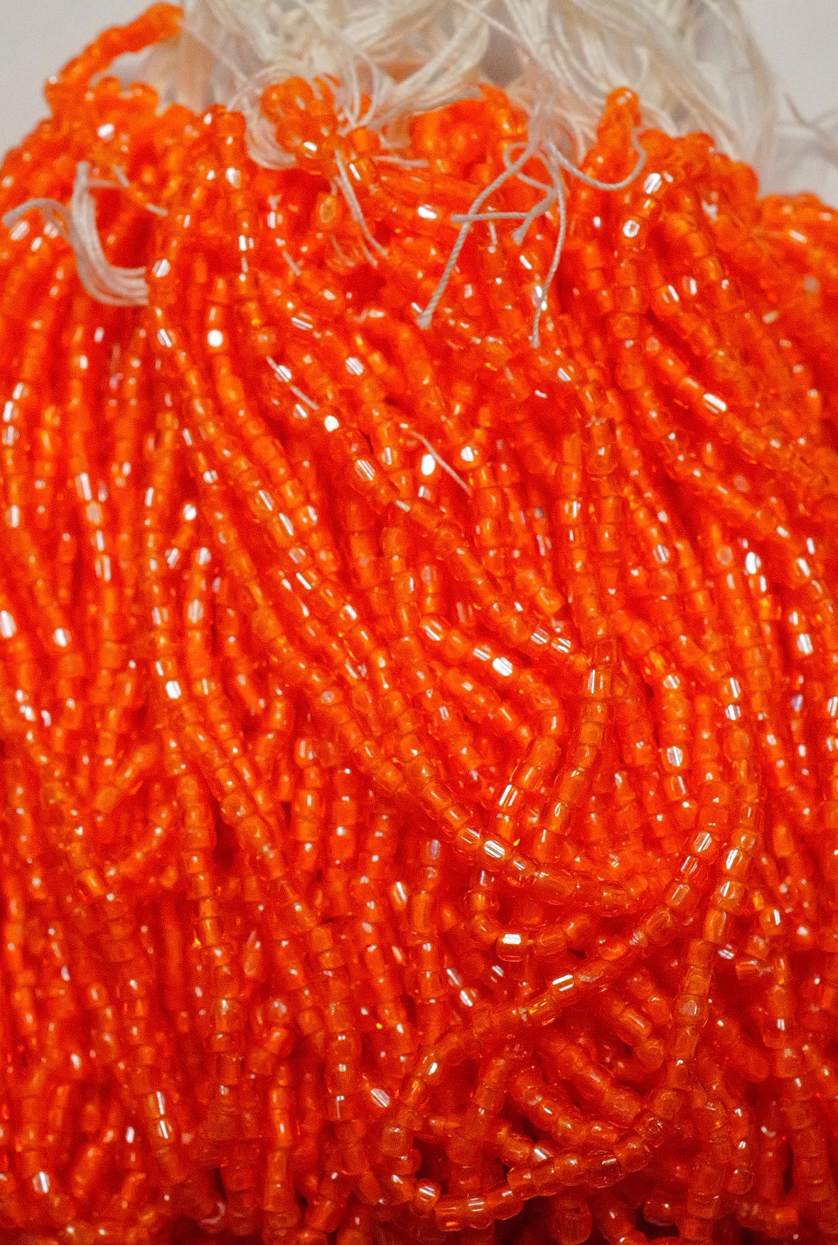 Bright Orange Vintage Beads