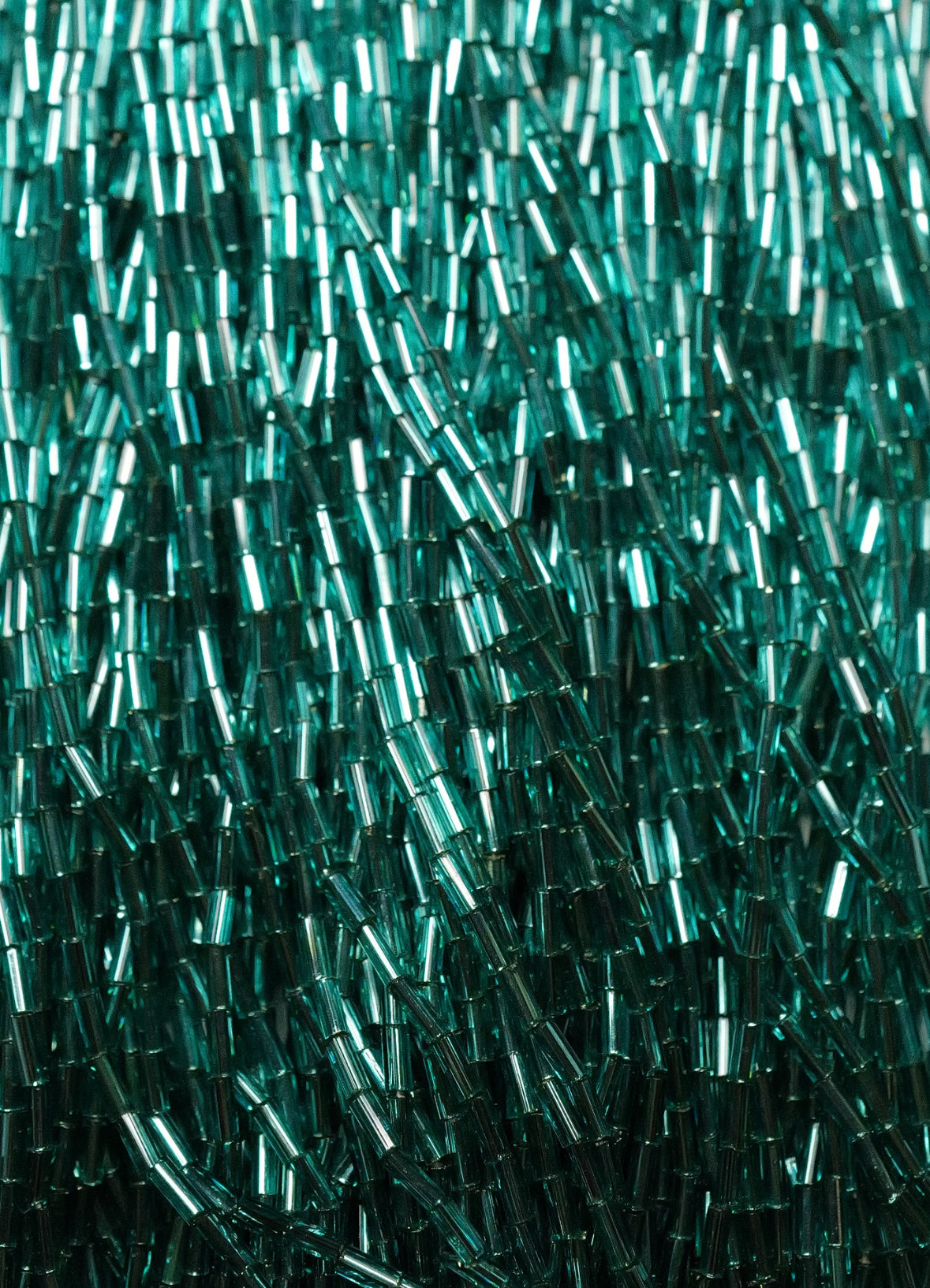 Sparkly Turquoise Blue Vintage Tubes