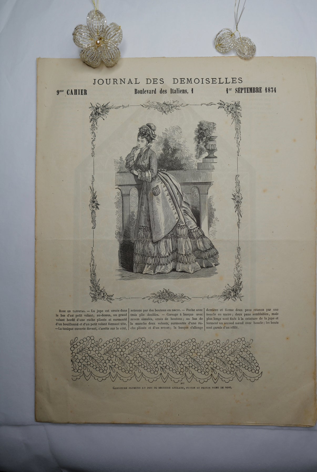 Brooch from Vintage Beads & Faux Pearls