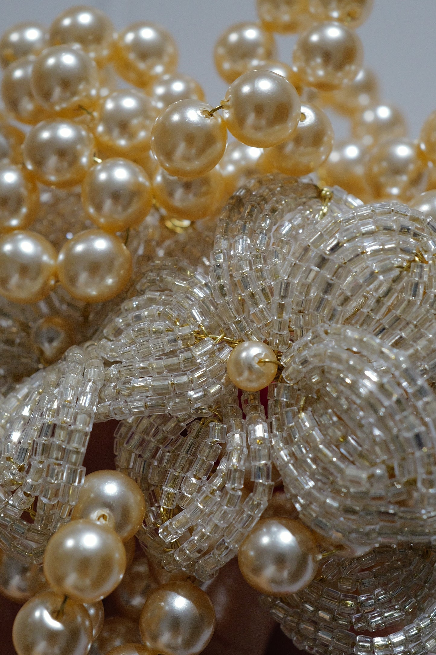 Brooch from Vintage Beads & Faux Pearls