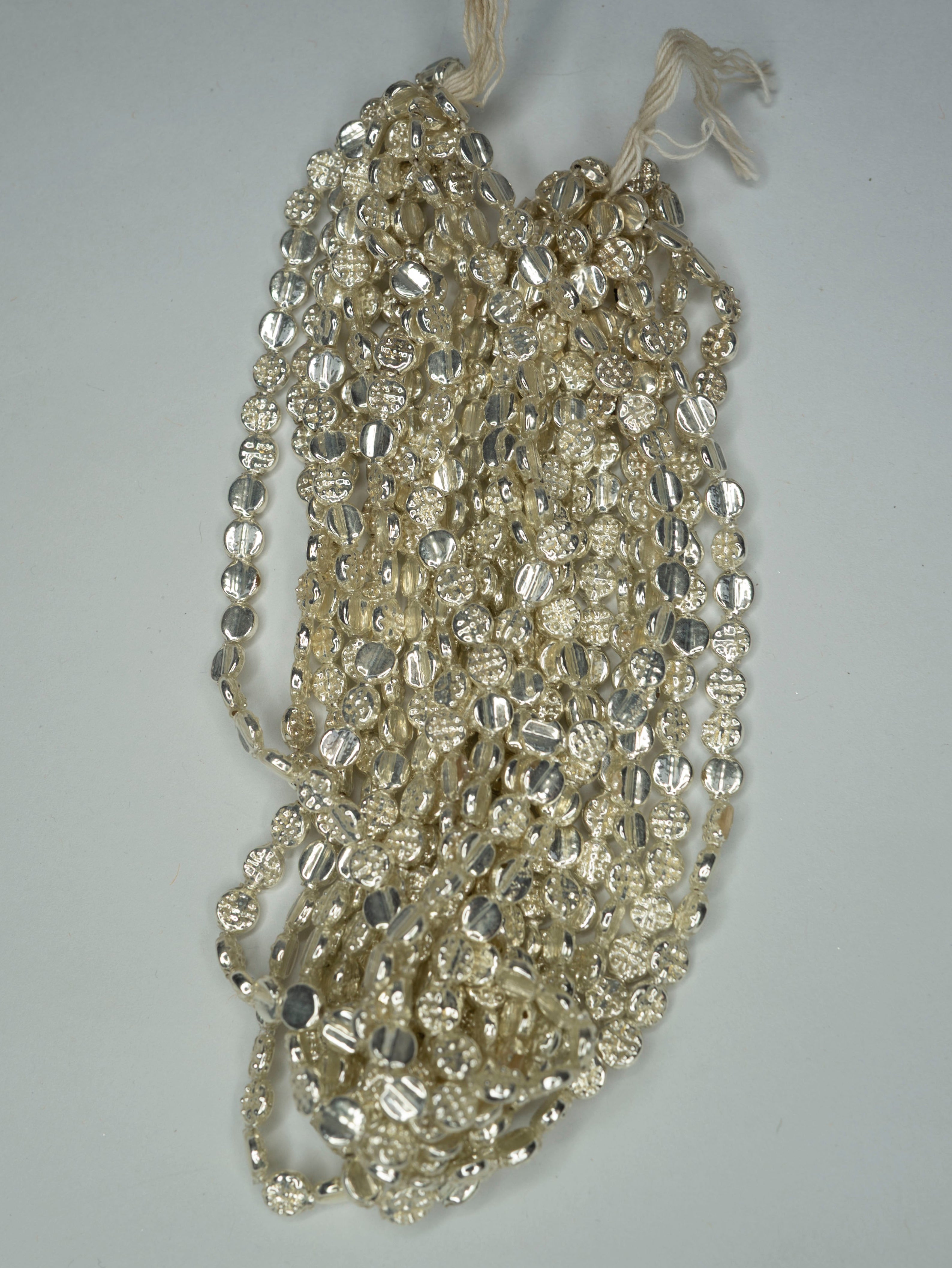 Antique Round Hollow-Blown Glass Beads