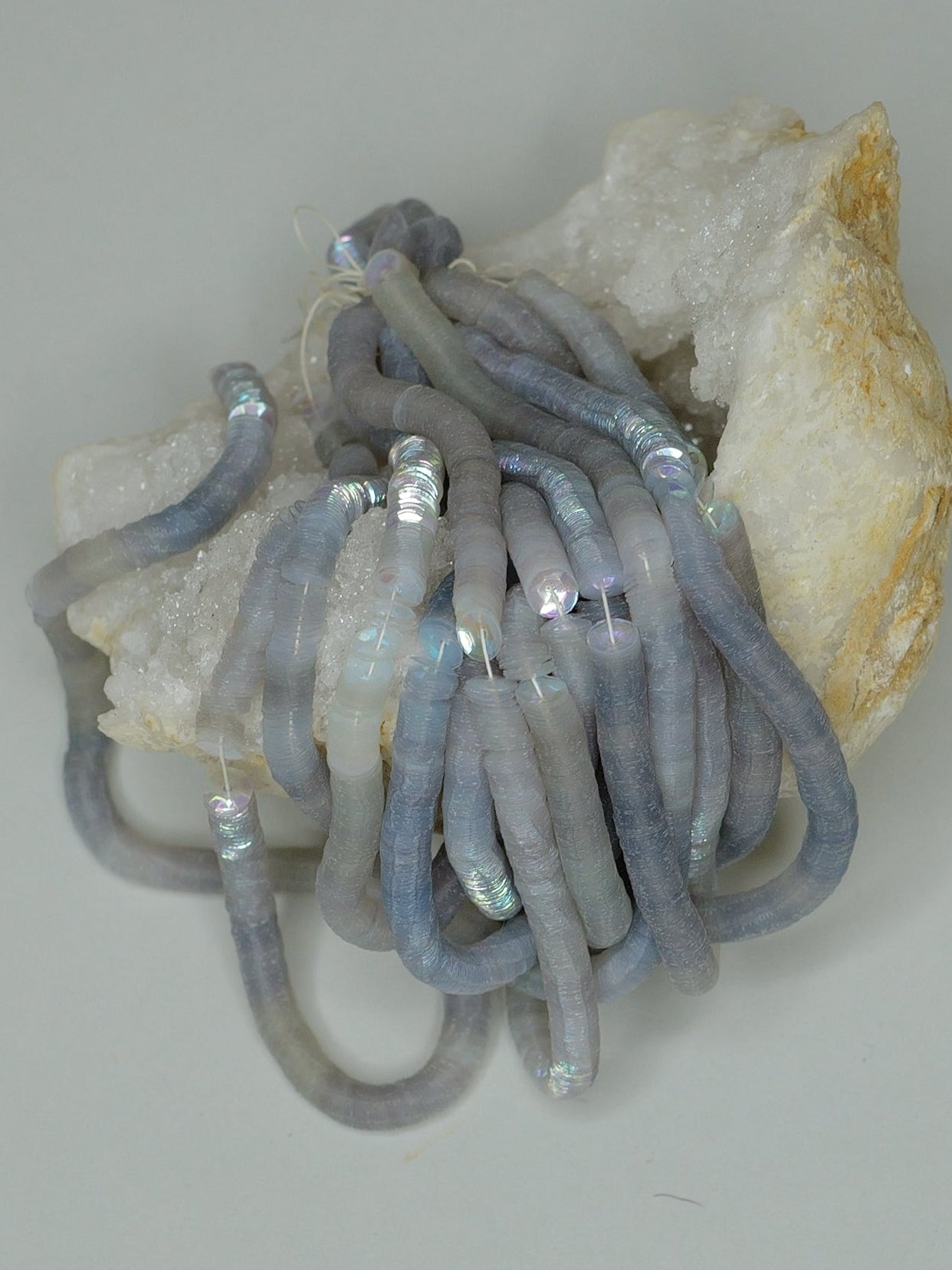 5mm Opal Grey Iris Cuvettes - Norman Hartnell Archive