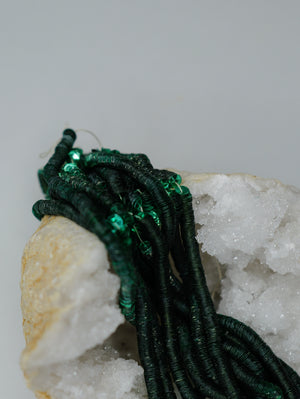 4mm Emerald Green Metallic Cuvettes - Norman Hartnell Archive