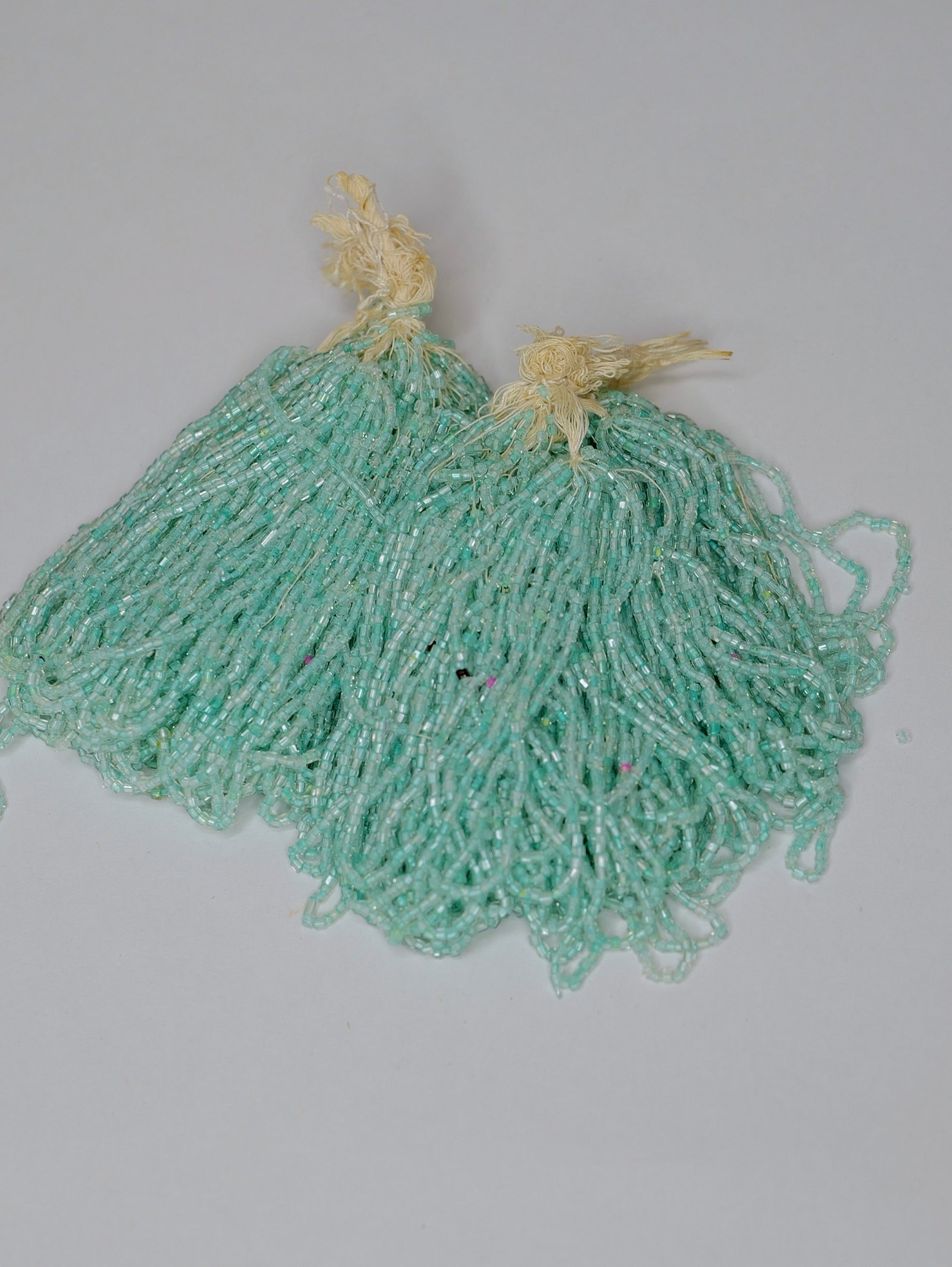 Coronation Dress Aqua Beads - Norman Hartnell Archive