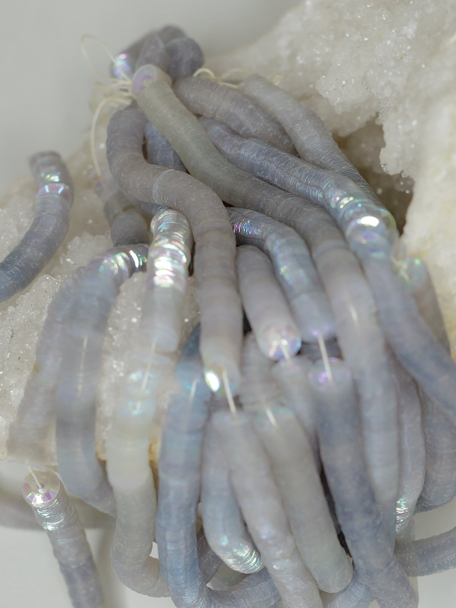 5mm Opal Grey Iris Cuvettes - Norman Hartnell Archive