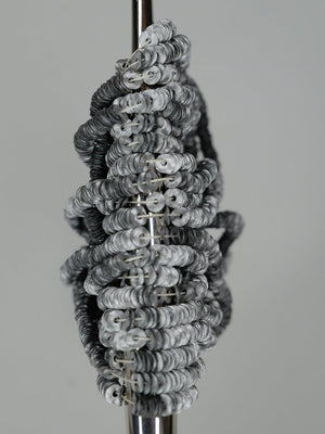 3mm Textured Matte Silver Sequins