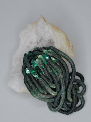 5mm Mixed Green Metallic Cuvettes - Norman Hartnell Archive