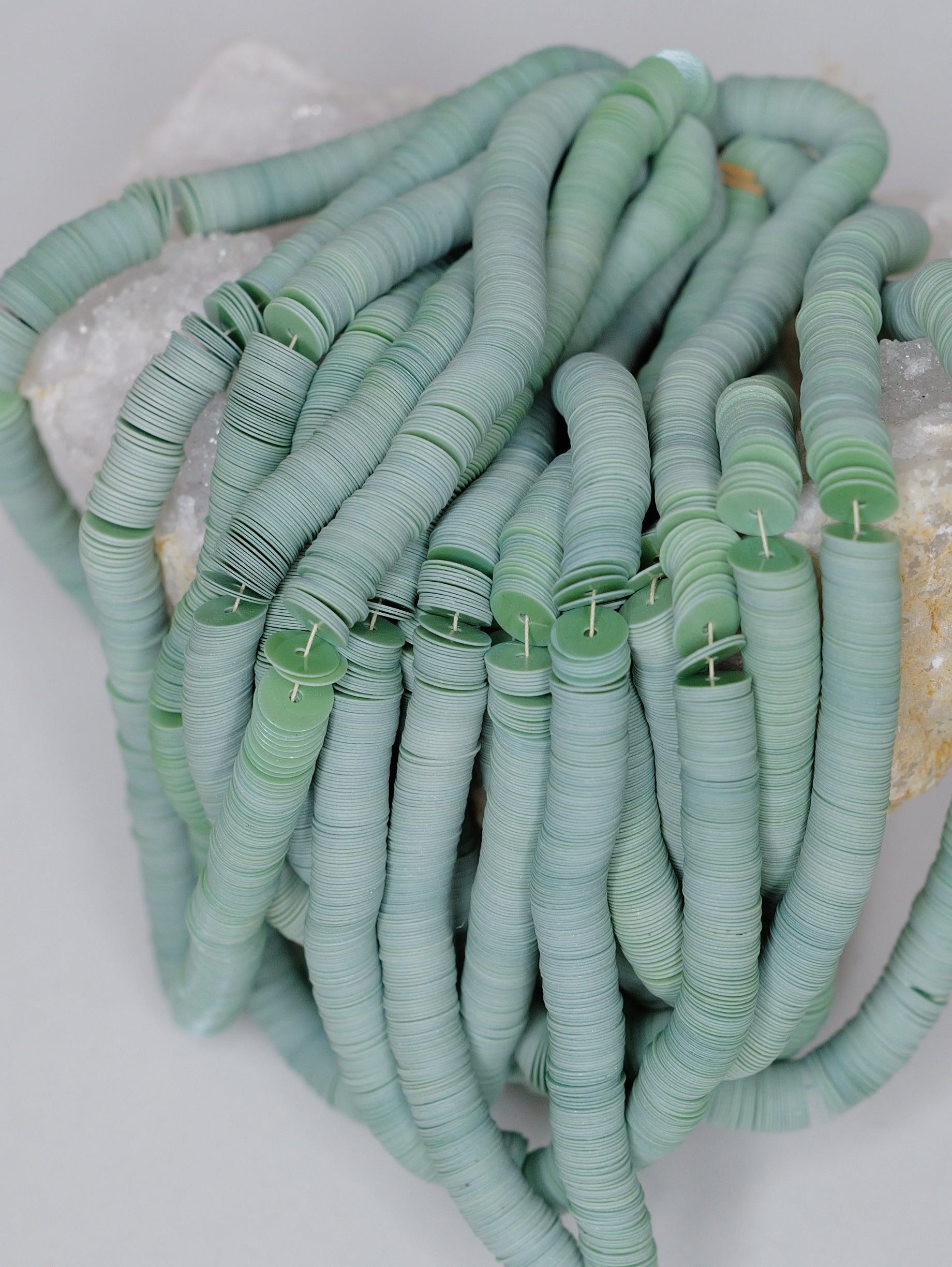6mm Sage Green Sequins - Norman Hartnell Archive