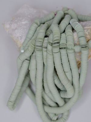 6mm Light Sage Green Sequins - Norman Hartnell Archive