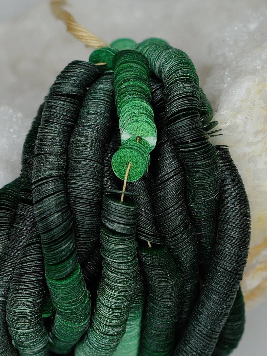 6mm Green Sequins - Norman Hartnell Archive