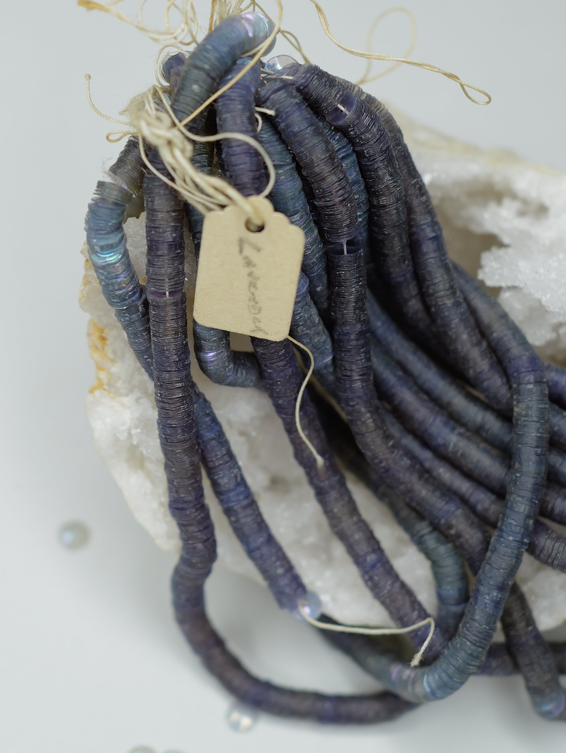 5mm Lavender Iris Cuvettes - Norman Hartnell Archive
