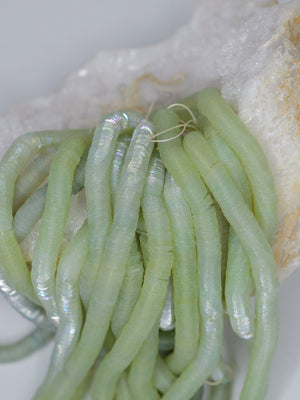 5mm Mint Green Iris Cuvettes - Norman Hartnell Archive