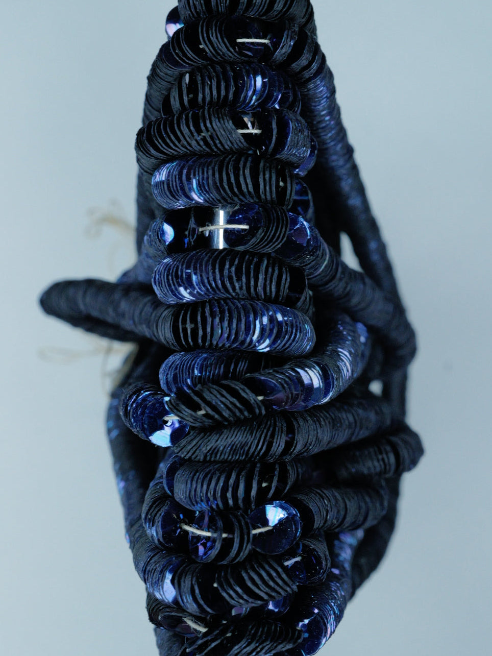 5mm Navy Blue Metallic Cuvettes - Norman Hartnell Archive