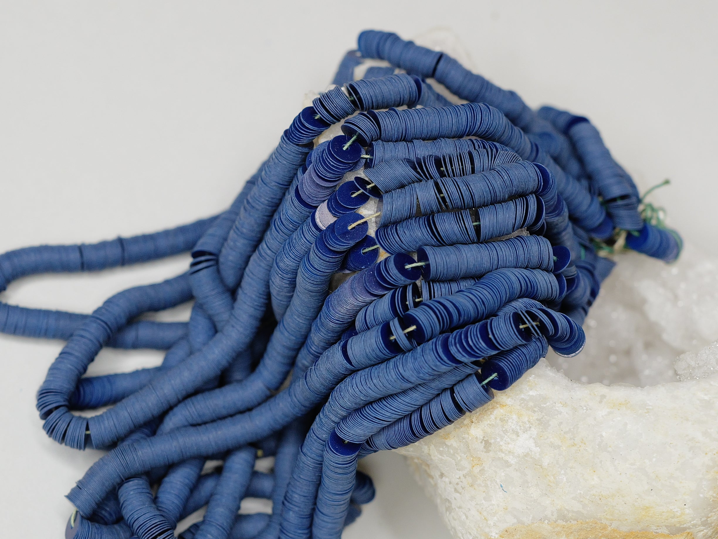 5mm Denim Blue Sequins - Norman Hartnell Archive