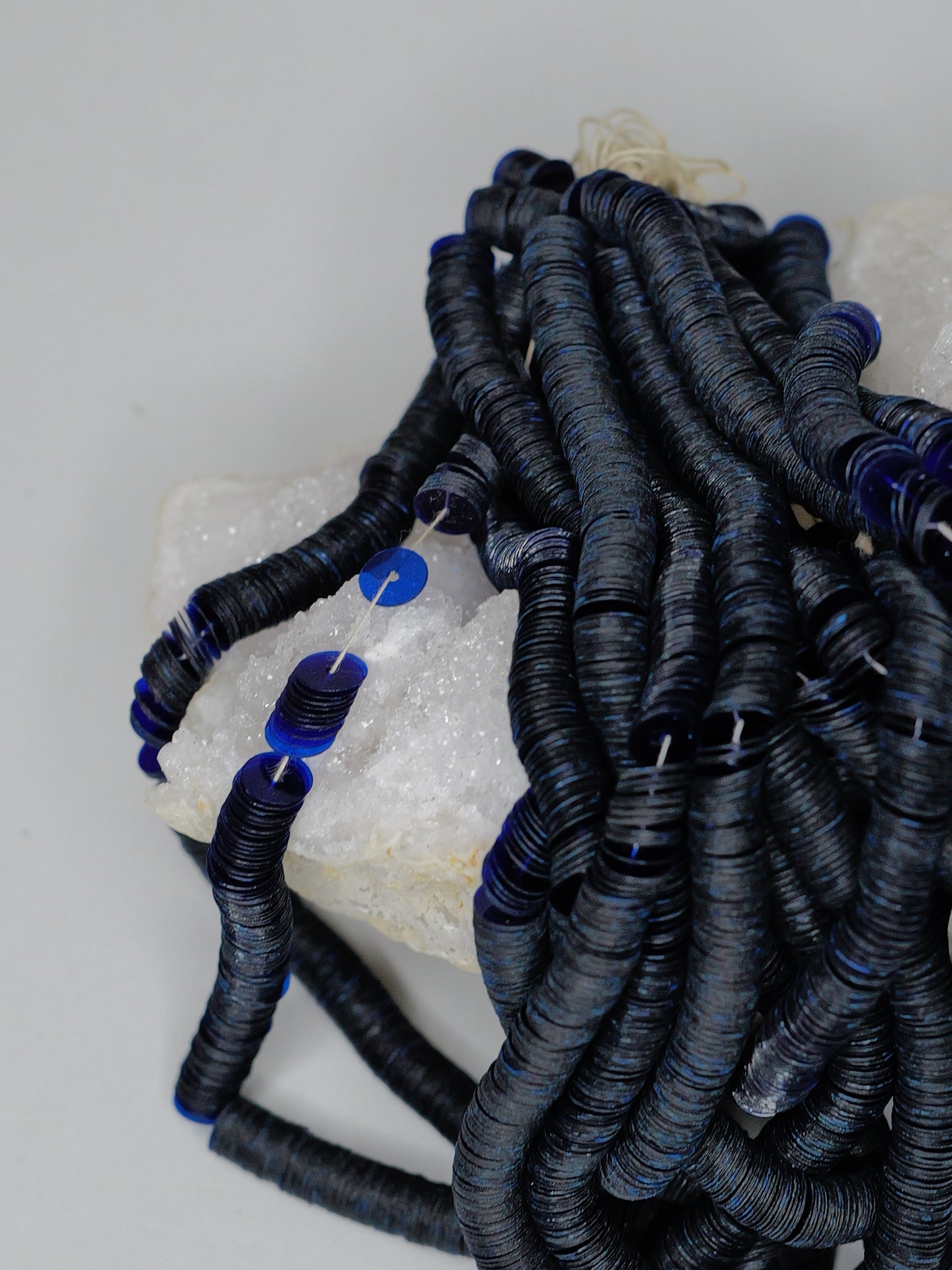 6mm Navy Blue Sequins - Norman Hartnell Archive