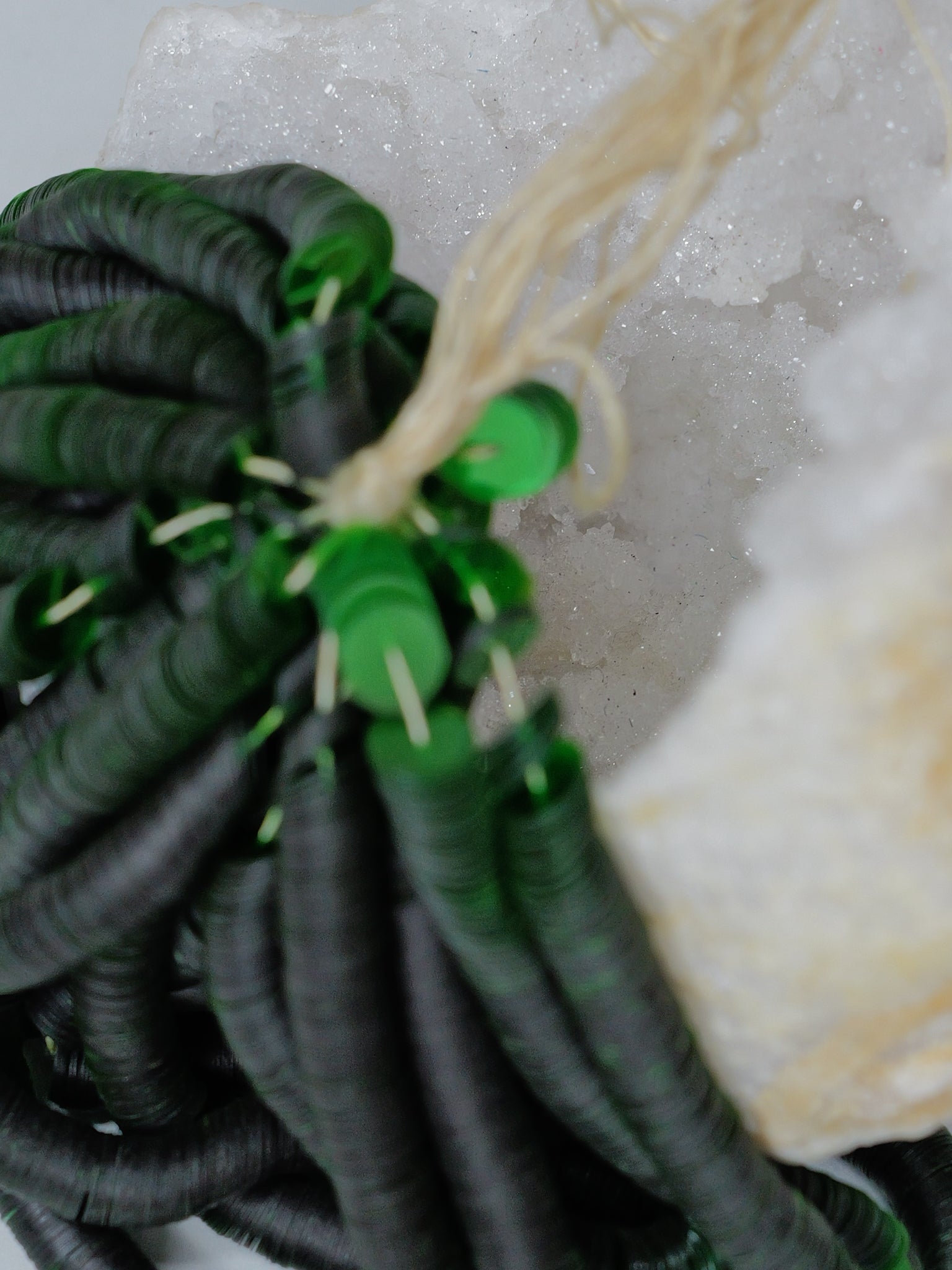 6mm Clear Green Sequins - Norman Hartnell Archive
