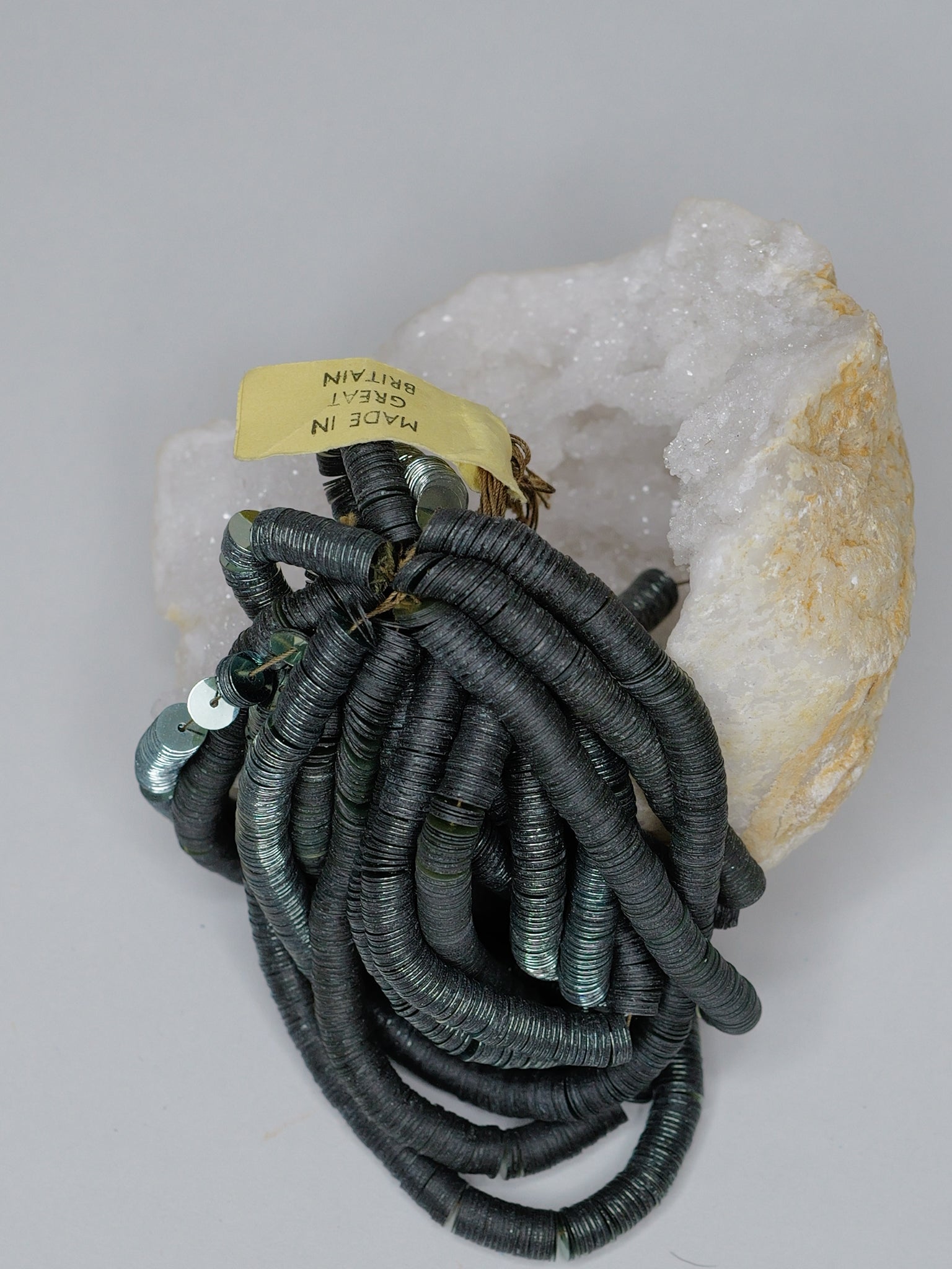 6mm Sage Green Metallic Sequins - Norman Hartnell Archive