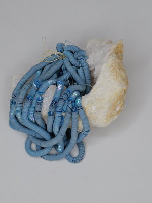5mm Denim Blue Iris Cuvettes - Norman Hartnell Archive