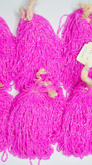 Fuchsia Pink Beads - Norman Hartnell Archive