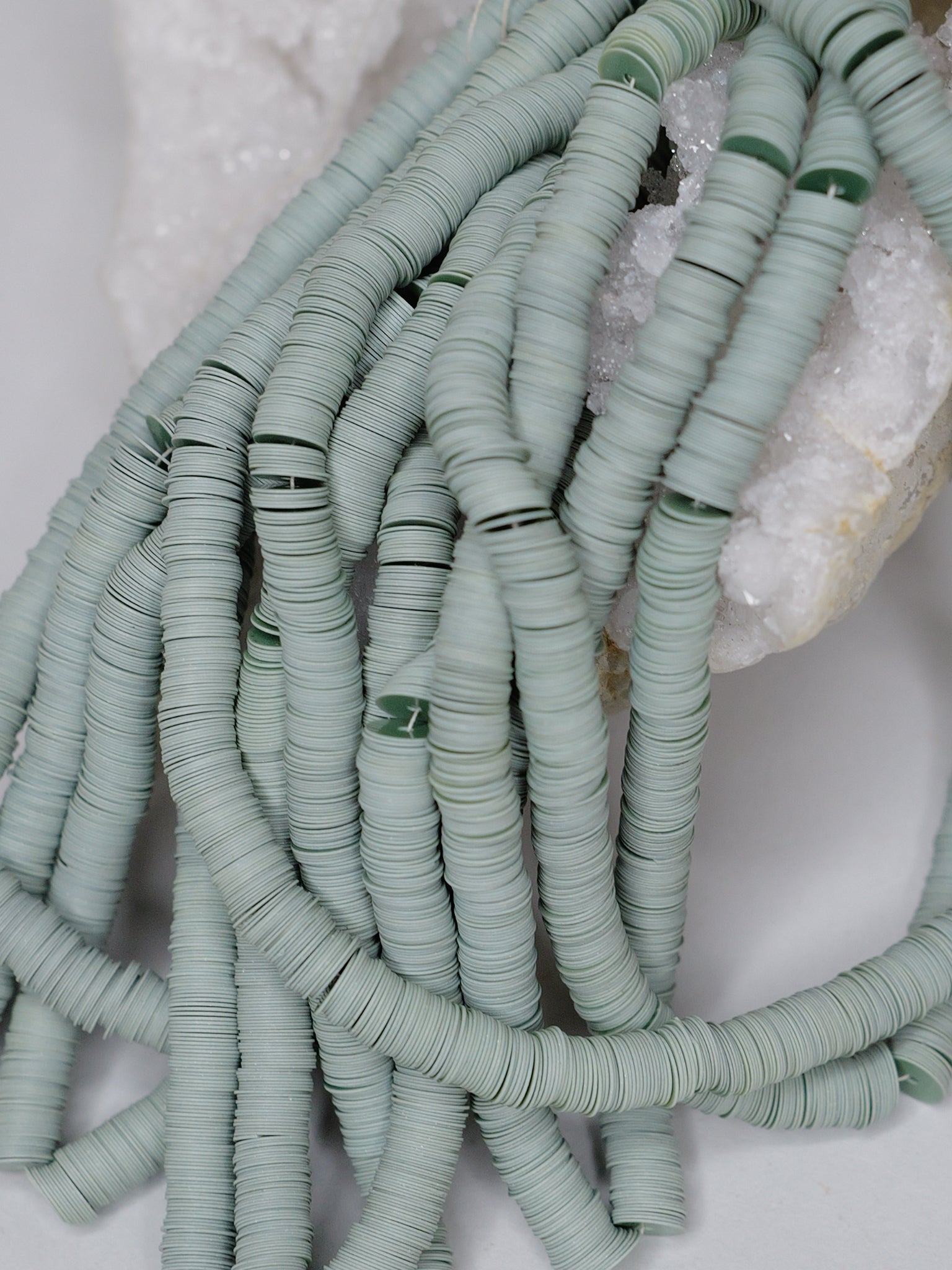 5mm Sage Green Sequins - Norman Hartnell Archive